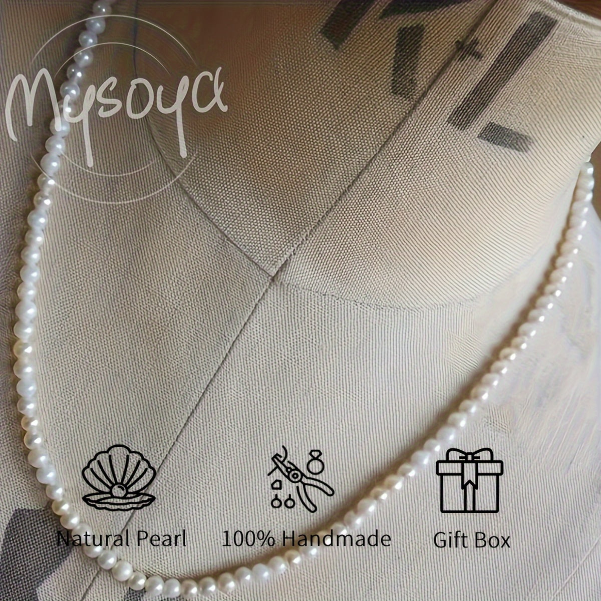 Freshwater Pearl Necklace 6-7mm White Natural June Birthstone Elegant Jewelry