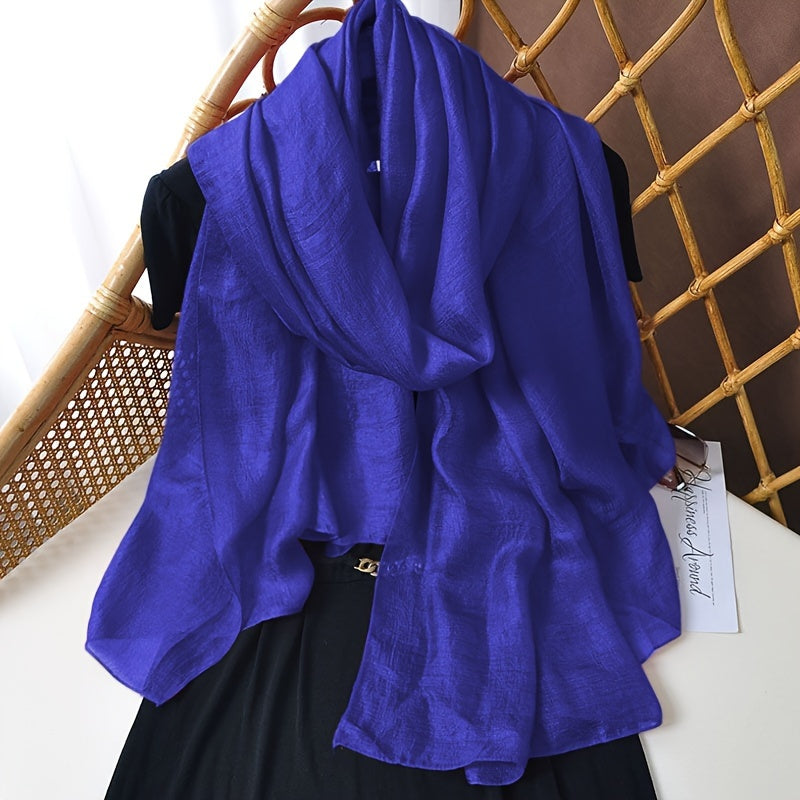 Ayollar uchun engil chiffon sharf, quyoshdan himoya, plyaj sochiq, yozgi aksessuar