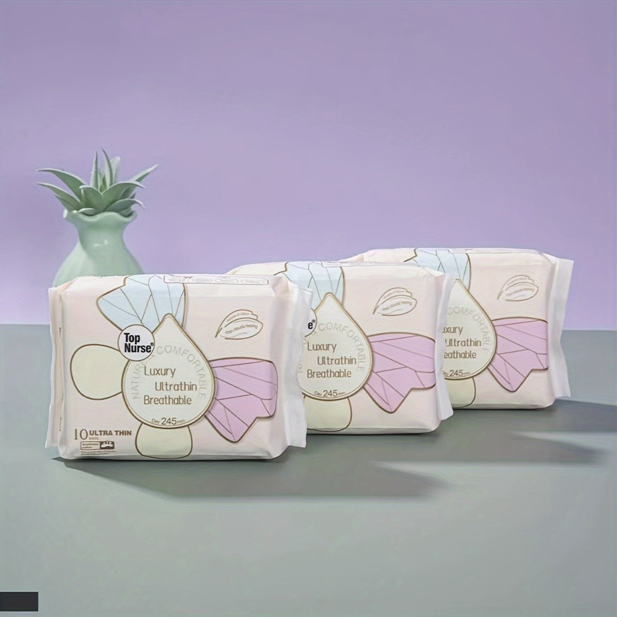 Sanitary Pads Combo Pack Ultra Thin Leak-Proof Breathable Unscented Day Night Assorted Sizes