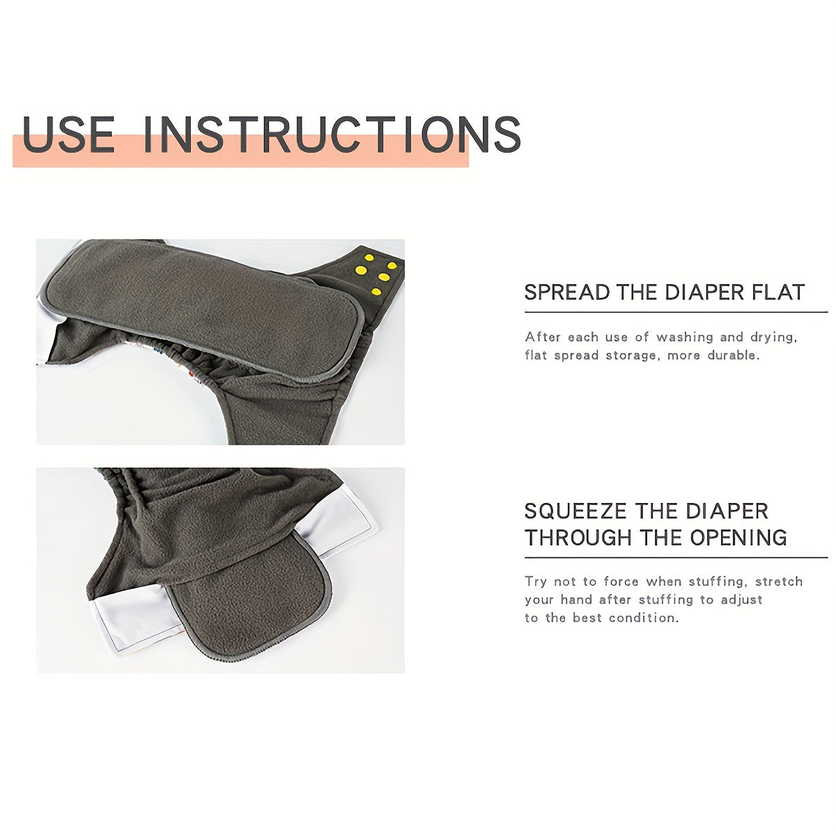 Juego de 5 protectores de bambú con carbón activado para pañales de bebé con insertos de microfibra