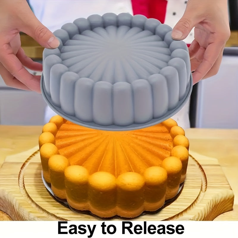 Silicone Cake Pan 15cm for Baking Round Oven Safe Kitchen Tool