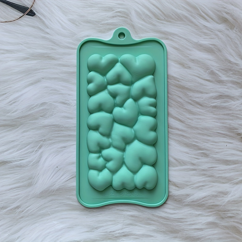 Silicone Heart-Shaped Chocolate Mold for Valentine's Day and Holidays BPA-Free 3D Love Design
