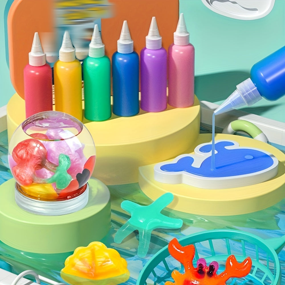 22 набора материалов для изготовления, включая коробки для хранения, игрушки Водяного Эльфа, материалы для рукоделия и мультяшные формы для детей от 6 лет и старше