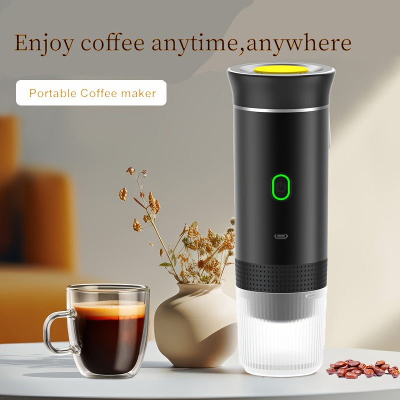 Cafetera de espresso recargable por USB portátil para viajes y hogar con compatibilidad con cápsulas
