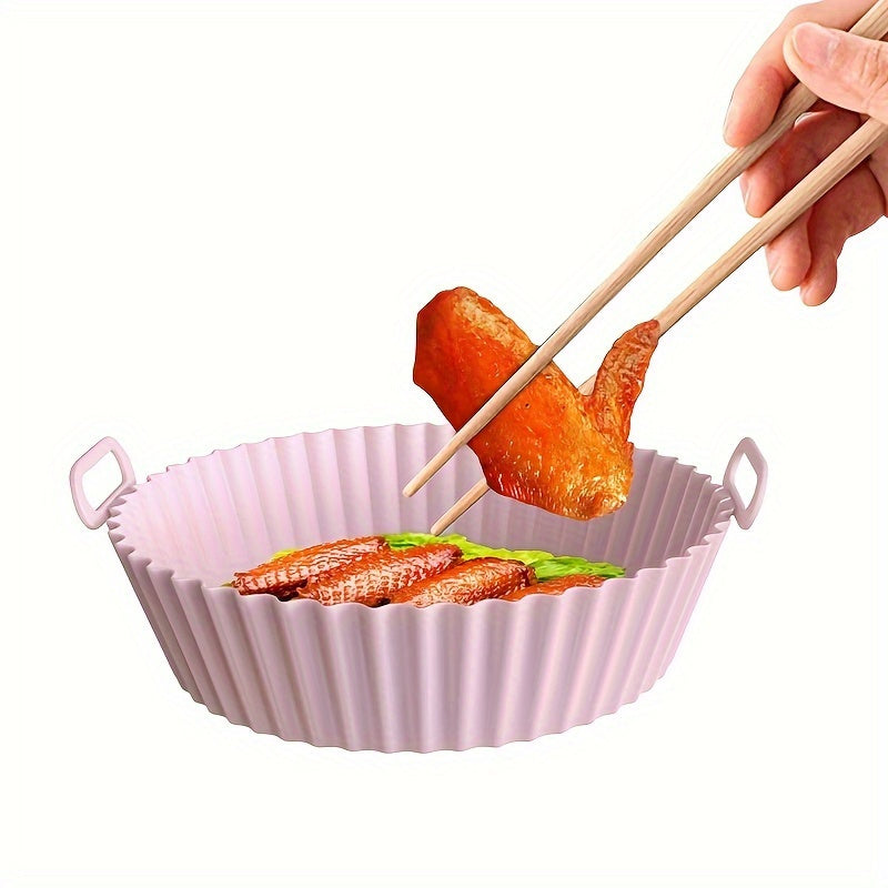 Silicone Air Fryer Pot Reusable Non-Stick Replacement Basket Accessory