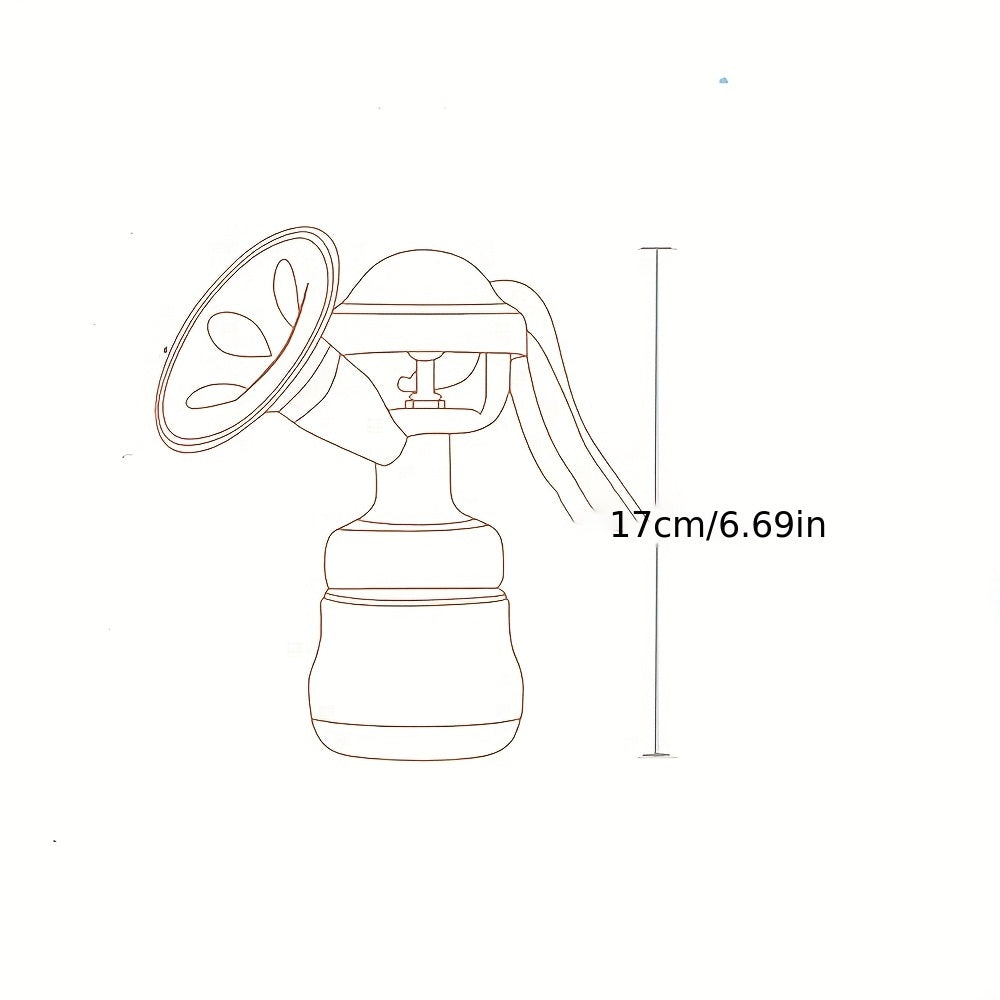 Silicone Manual Breast Pump for Breastfeeding Postpartum White