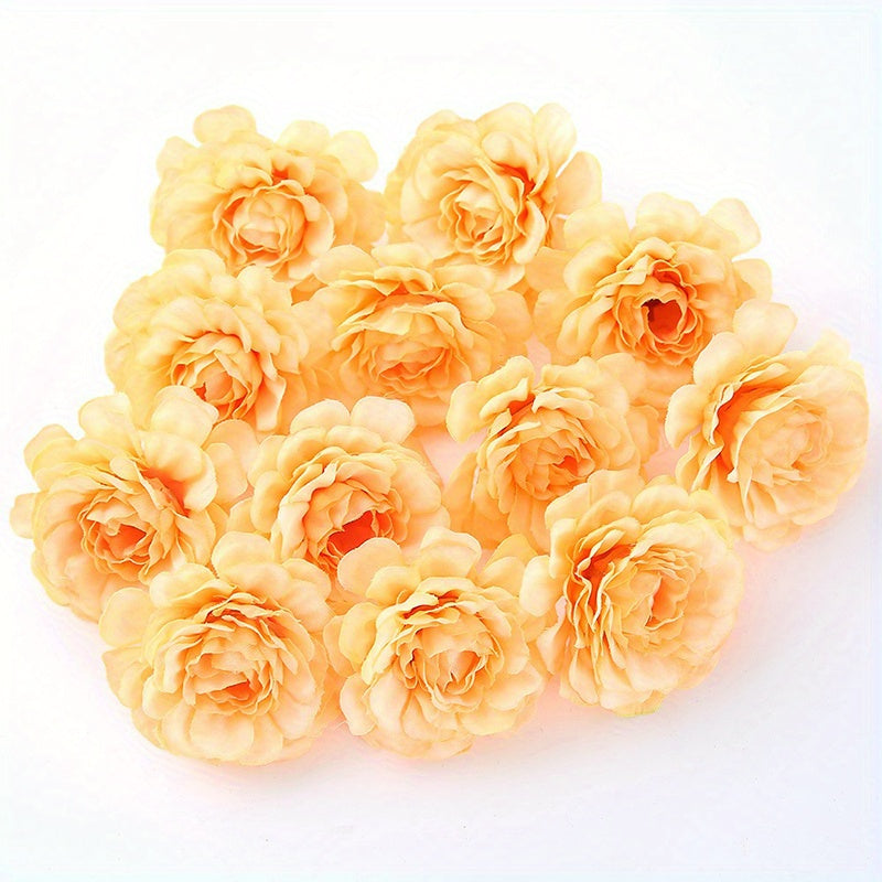 10/20pcs Multi-Layer Artificial Rose Head Flowers for Wreaths and Home Decor