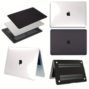 Frosted Black and Transparent Hard Laptop Case for MacBook Pro and Air Models