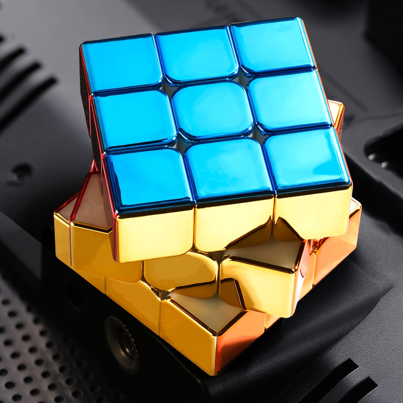 3x3 Speed Cube Mirror Surface Magic Cube Stickerless Puzzle Brain Teaser for All Ages