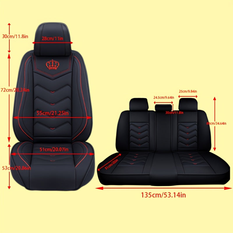 Full Cover Car Seat Covers for Women and Families Waterproof Scratch-Resistant