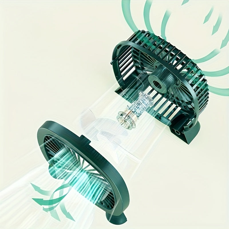 Portable USB desk fan operates at ≤36V for home office dorm outdoor use great summer gift