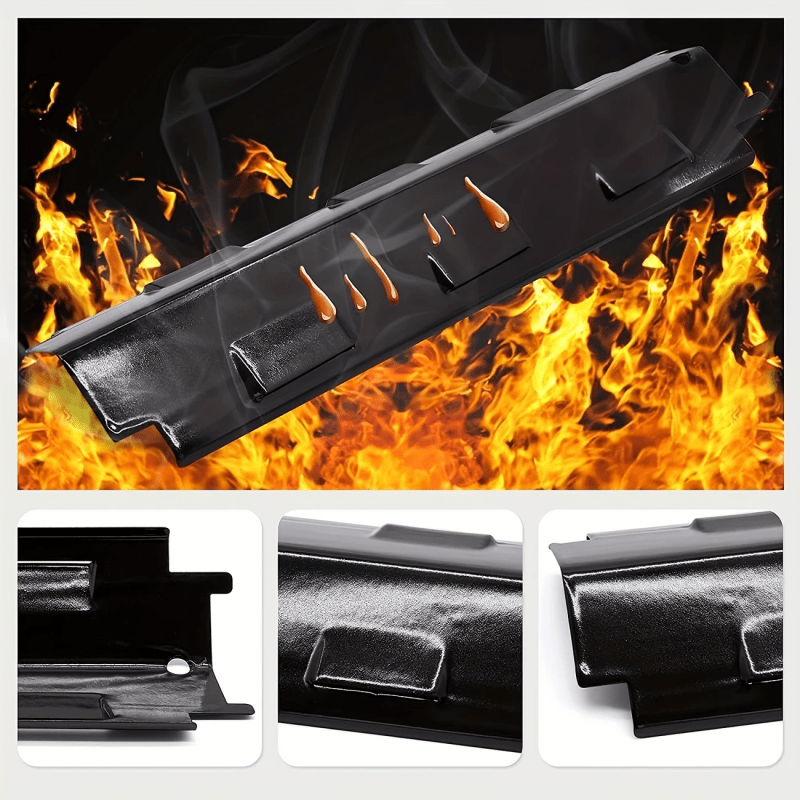 Universal issiqni himoya qilish uchun gaz grill uchun keramika po'latdan tayyorlangan, korroziyaga qarshi, issiqlikka chidamli