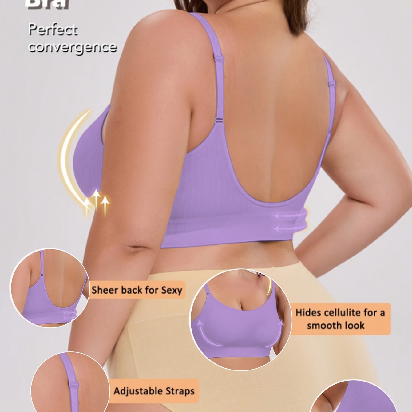 Women's Breathable Nylon Sports Bra for Running and Training