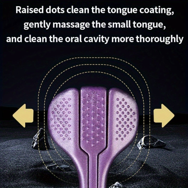 Set of 4 and 2 U-Shaped Toothbrushes for Adults Soft Nylon Bristles Tongue and Teeth Cleaning