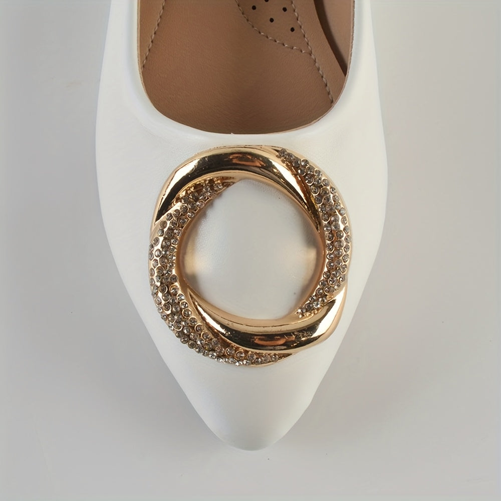 Women's Flats Rhinestone Decor Ballet Shoes Pointed Toe