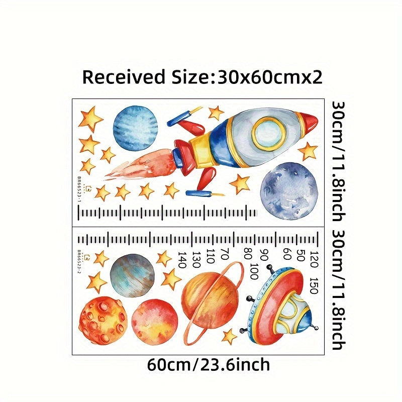 Height Measurement Wall Decal for Bedroom and Living Room