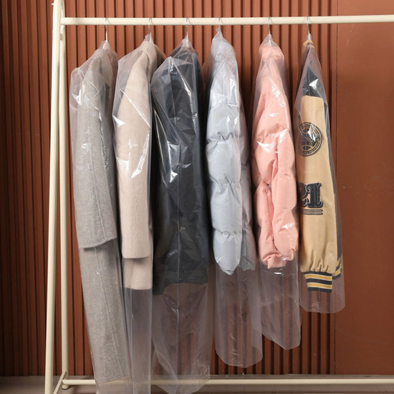 Clear Dustproof Garment Covers for Suits and Dresses Water-Resistant Storage Bags