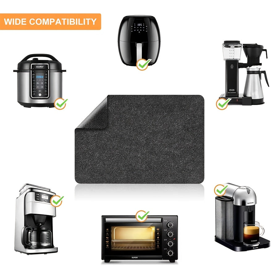 Protector de encimera de poliéster con función deslizante, tapete resistente al calor para freidora de aire, licuadora, cafetera y tostadora
