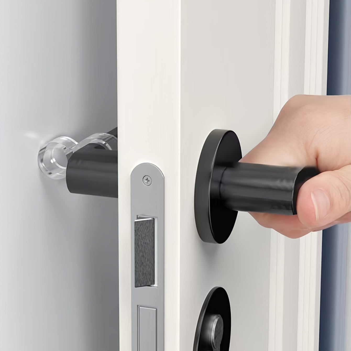 5-Pack Silicone Door Stopper Rings Shock-Absorbing Wall Protectors for Home Office