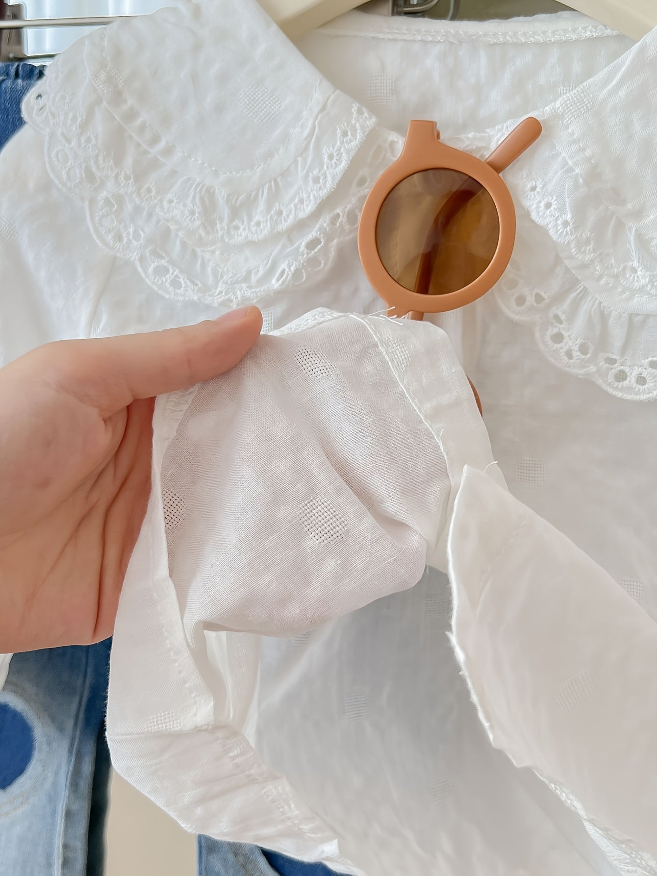 Девочки длинная рубашка с длинным рукавом для весны и осени, однотонное нарядное платье из тканого хлопка и полиэстера