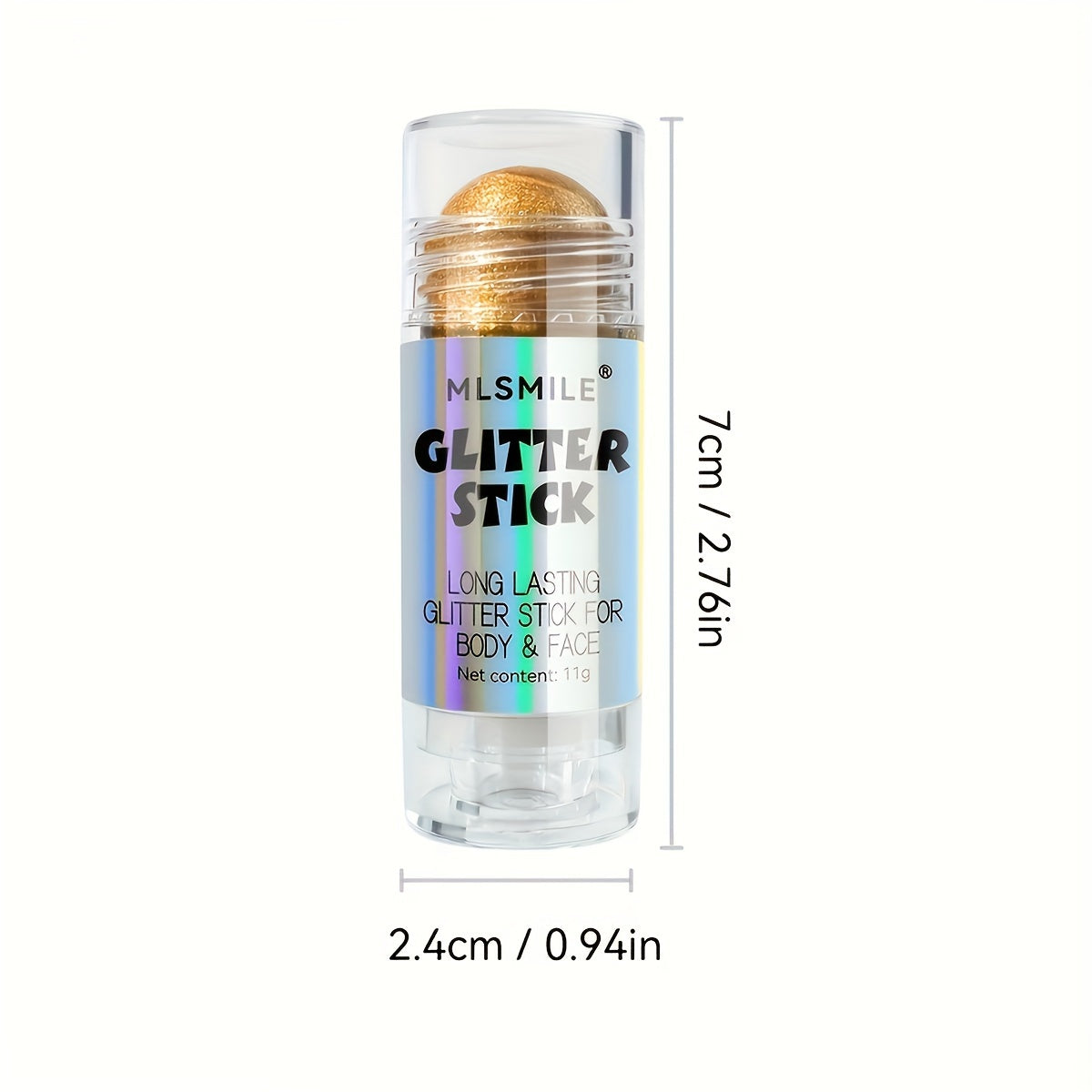 Unisex Body Highlight Stick Glitter Makeup Long-Lasting Shimmer
