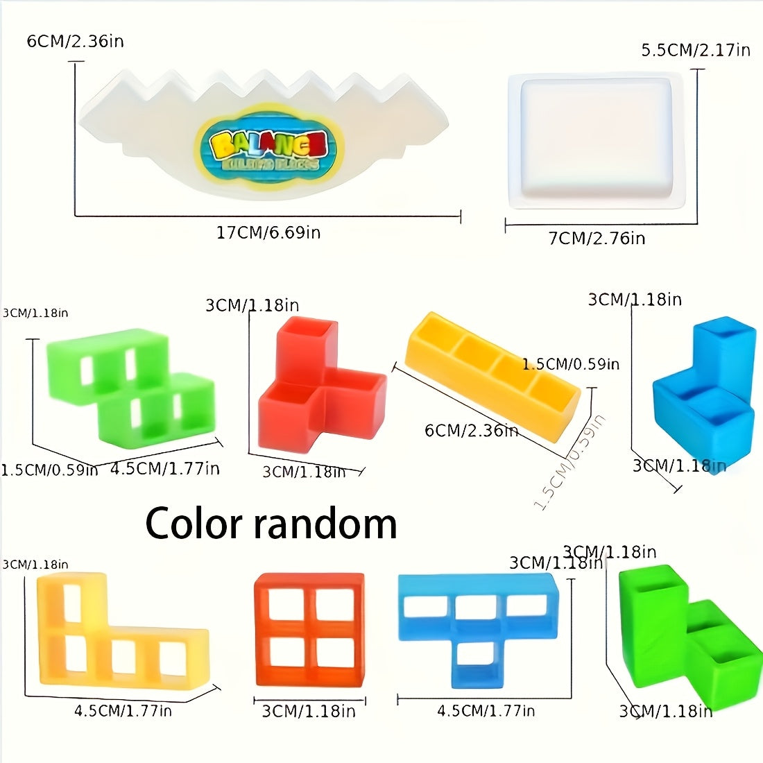 Набор из 64 блоков для игры в Tetra Balance Tower из красного пластика - образовательная и веселая игра для вечеринок для семей, подходит для детей от 3 лет и старше. Отлично подходит для тимбилдинга, путешествий, идей подарков на Хэллоуин и Рождество.