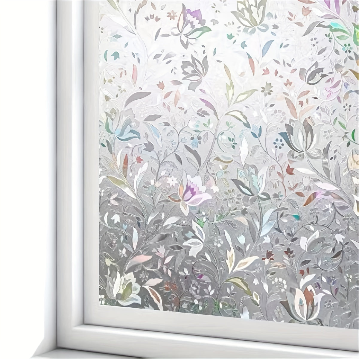 Tulip Glass Window Film Electrostatic Adhesive Privacy Privacy Protection for Home Office