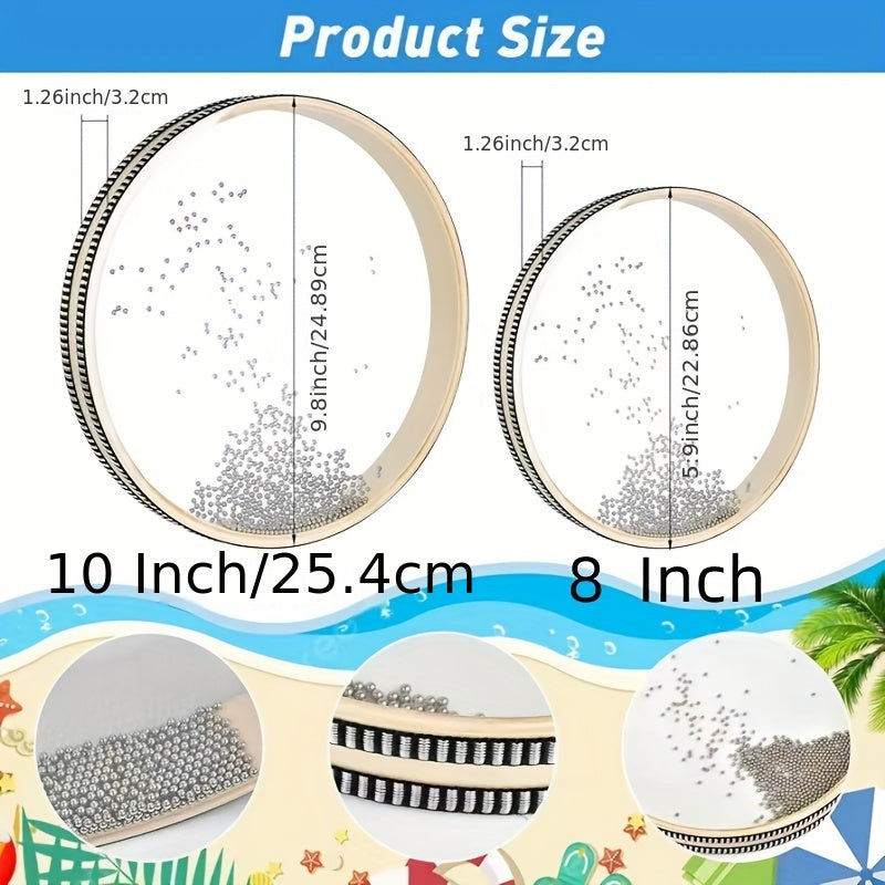 Instrumento de percusión con mazos para relajación, meditación y educación 20.32cm 25.4cm Cuentas transparentes