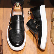 Erkaklar uchun ko'p funksiyali, qulay va mustahkam slip-on loaferlar, barcha mavsumlar va kundalik kiyimlar uchun minimalistik erkaklar kiyimlari bilan mukammal.