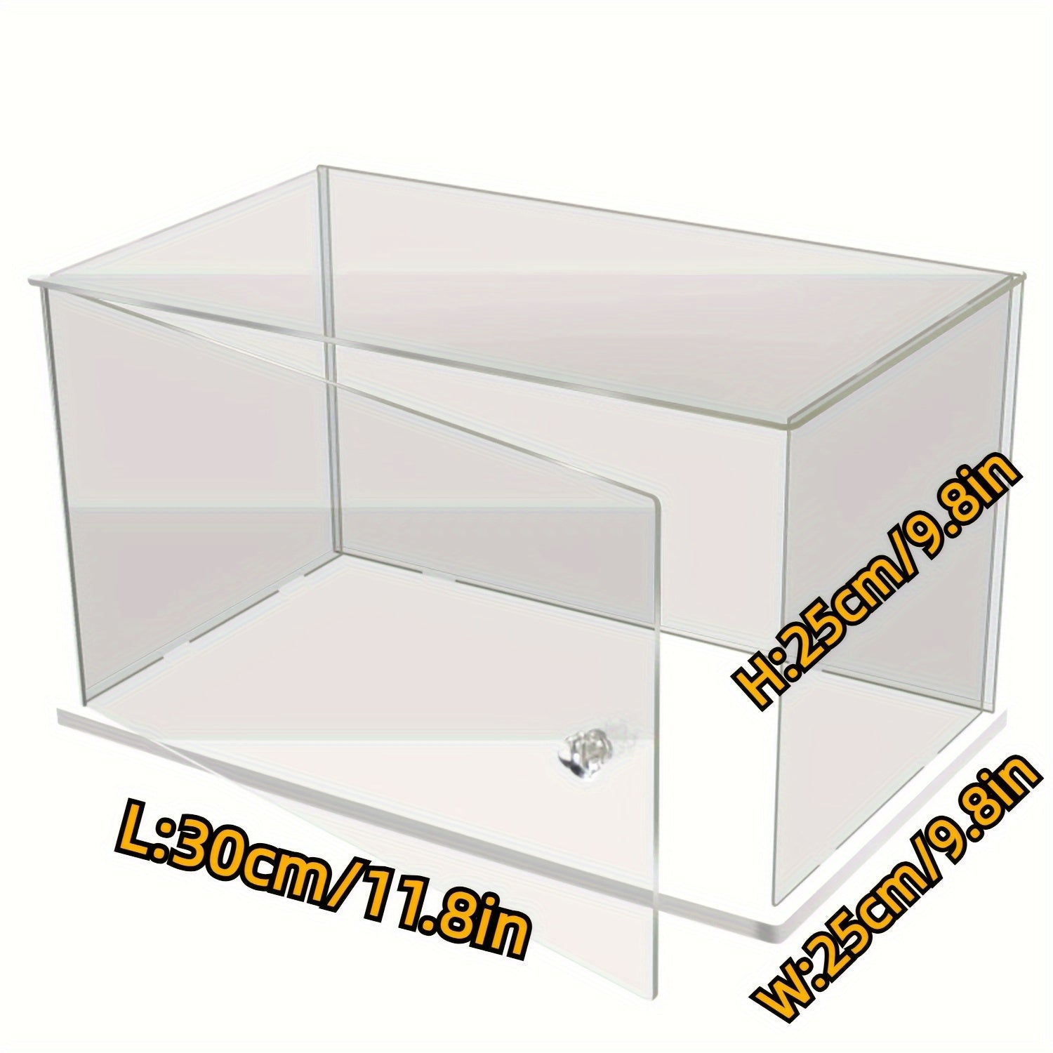 Acrylic Display Case with Door for Collectibles and Toys 10-15 Inch H x 20-25 Inch W