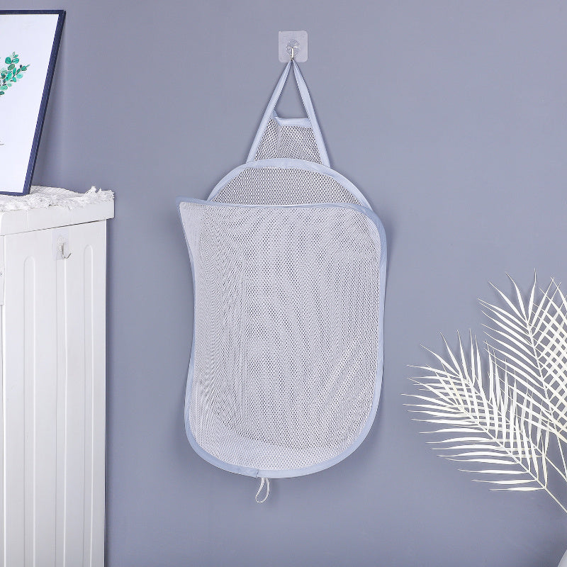 Складная сетчатая корзина для белья настенного монтажа для путешествий, кемпинга, ванной комнаты, хранения