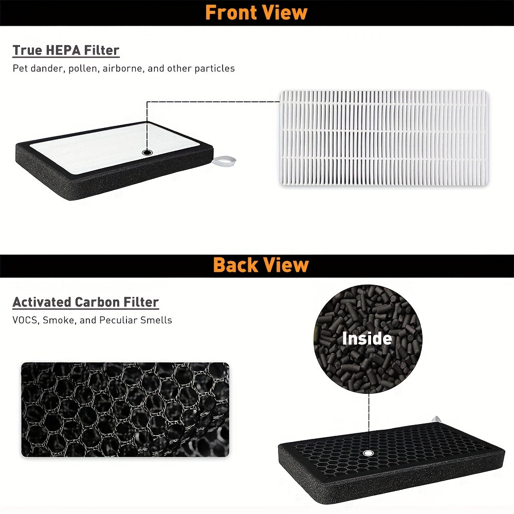 Автомобильный воздушный фильтр HEPA с активированным углём, комплект из 2 шт. для Tesla Model 3 Y