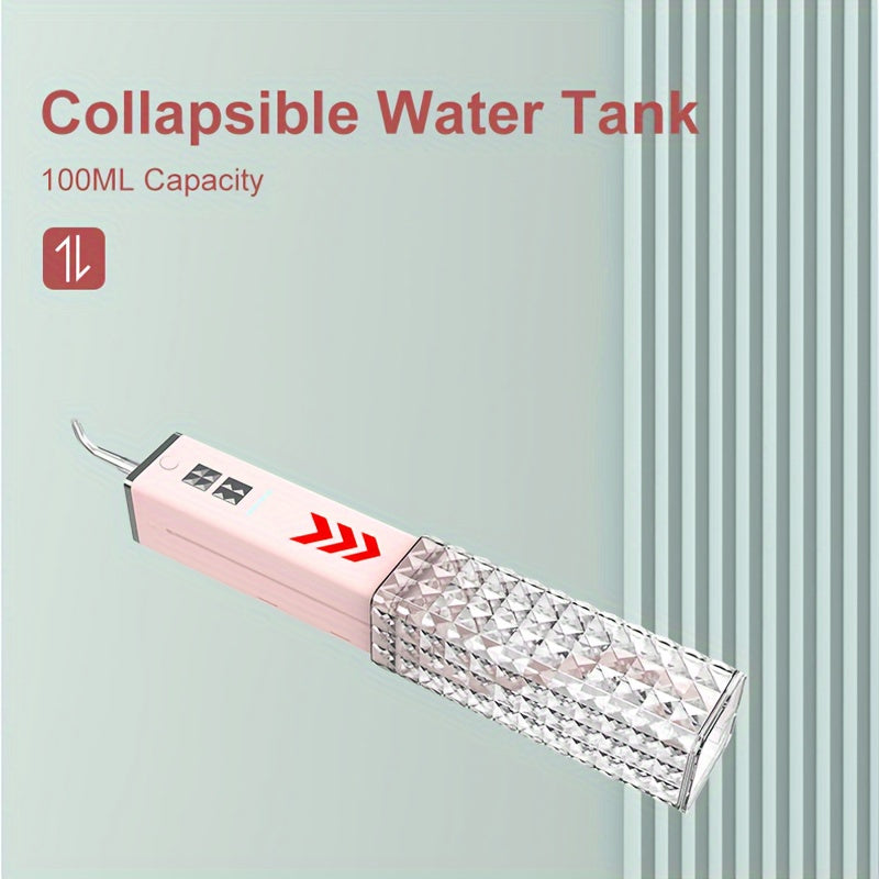 Mini irrigador de agua inalámbrico para dientes con 4 modos, estuche de viaje