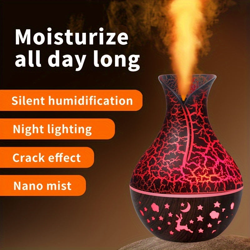 150ml shisha shaklidagi havo namlagich, LED chiroq va kechqurun chirog'i bilan, USB bilan quvvatlanadi