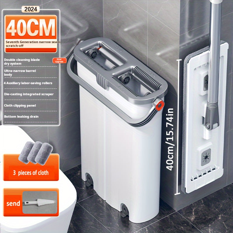 Barchasi birga mop va qopqoq to'plami, suv chiqarish va joyni tejash dizayni bilan