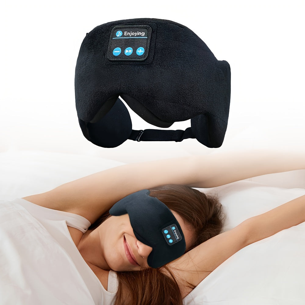 Wireless Sleep Mask with Built-in Wireless Headphones for Women and Men