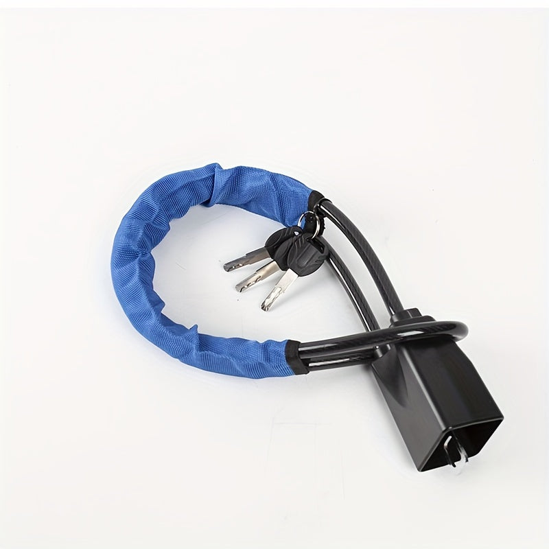 Heavy-Duty Steel Car Steering Wheel Lock with Anti-Theft Key Lock and Colors