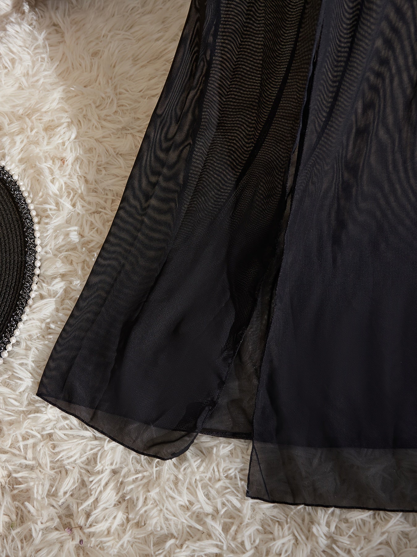 Women's Sexy Suspender Dress Large Size Black Lace Satin