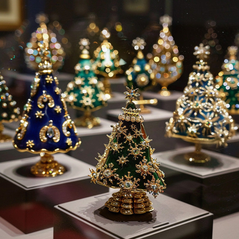 Luxurious Crystal Christmas Tree Brooch for Women and Men Elegant Holiday Jewelry