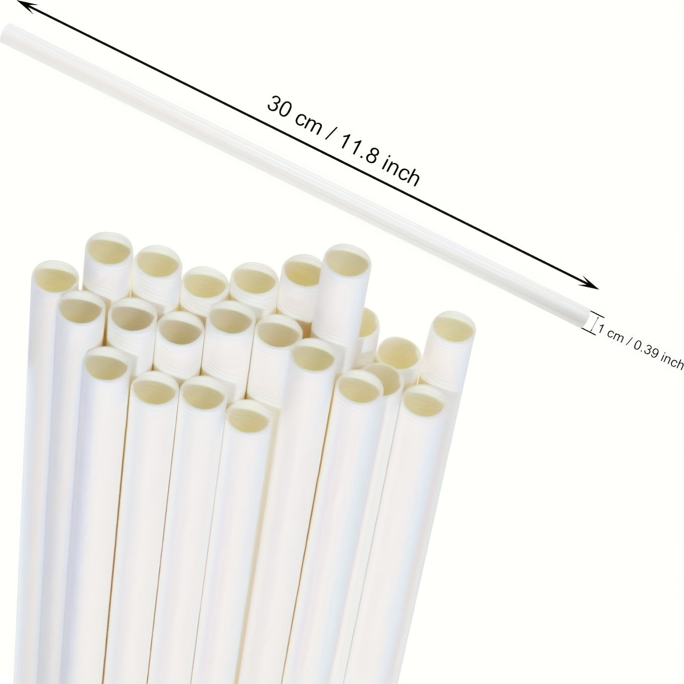 50-Pack Wooden Cake Support Dowels 10mm Diameter 300mm Length for Baking and Decorating