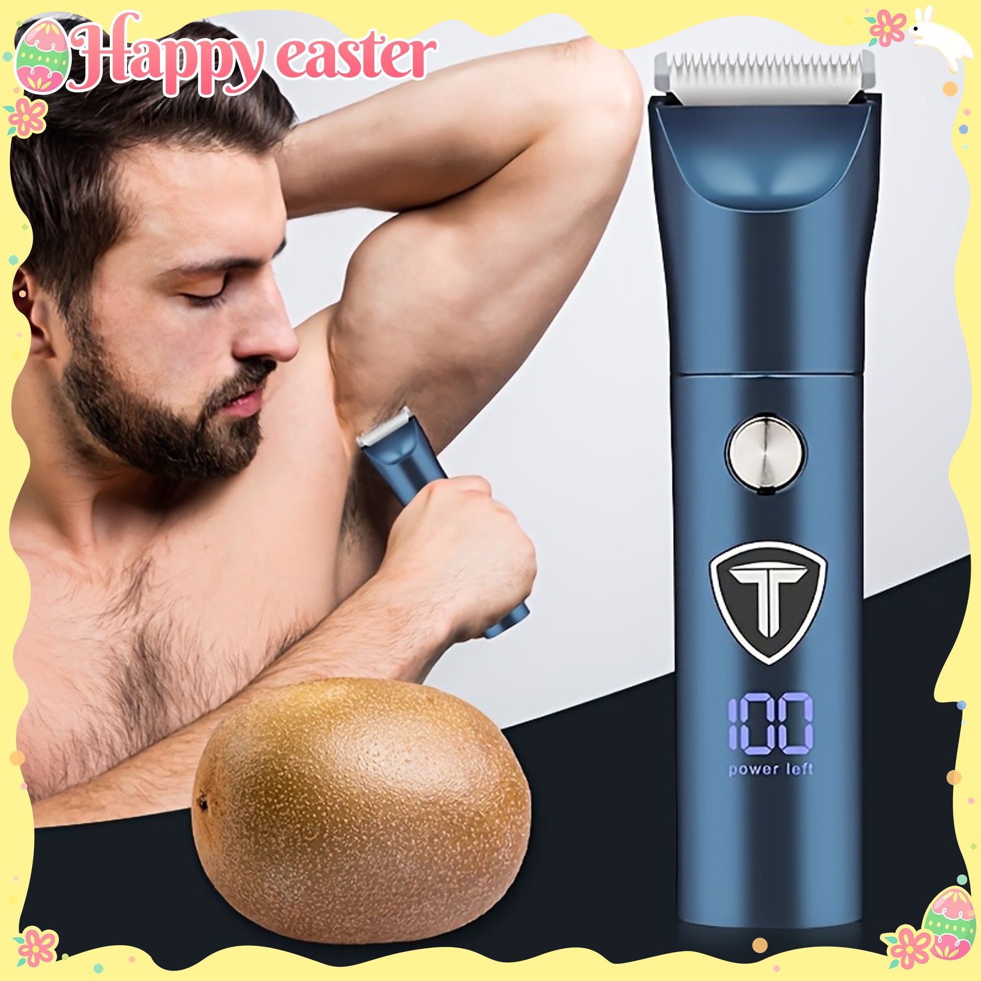 Professional groin and body trimmer with ceramic blade for men and women face nose grooming