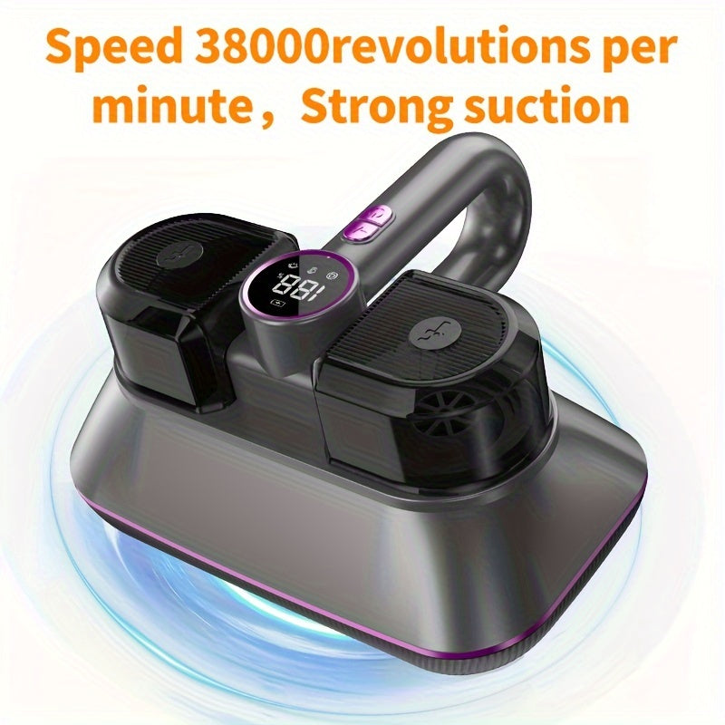 JKuoo yangilangan ikki motorli qo'l vakuumi, 3-in-1 chang qurtlarini olib tashlovchi, 100W/8000Pa kuchli so'rish, LED raqamli ko'rsatkich va turli yuzalar uchun 6000mAh batareya.