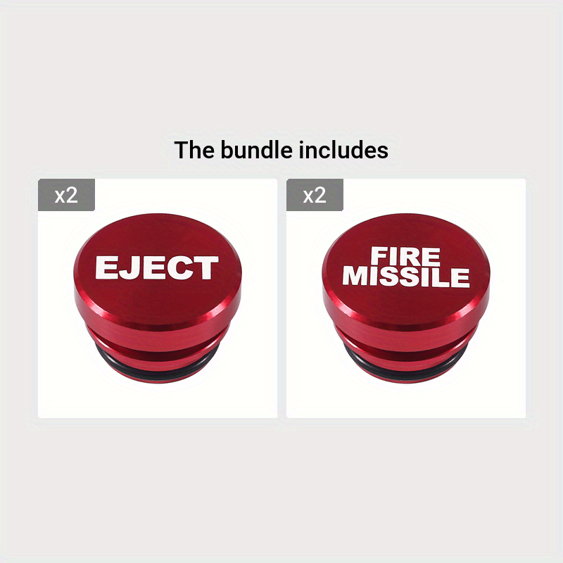 Cubierta de enchufe de coche de aleación de aluminio, diseño de misil de fuego, sin batería