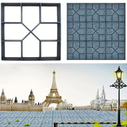 Square Concrete Paving Mold for Garden Pathways Reusable Plastic DIY Cement Mold