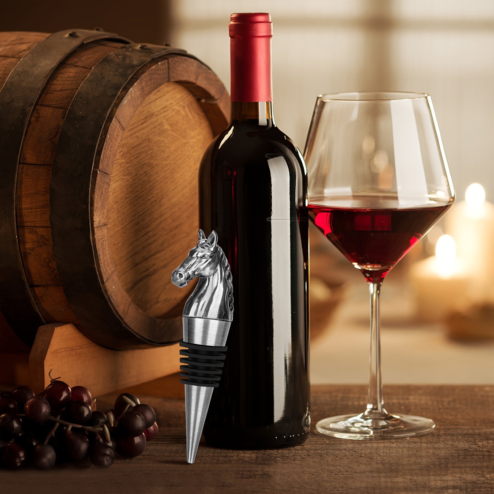 Animal-Shaped Wine Stopper for Red Wine Preservation Kitchen Storage Gift