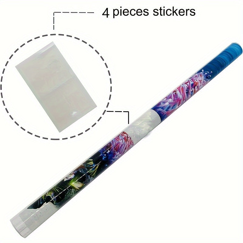 Double-Sided Aquarium Background Paper for Fish Tank Decor Waterproof HD Painting