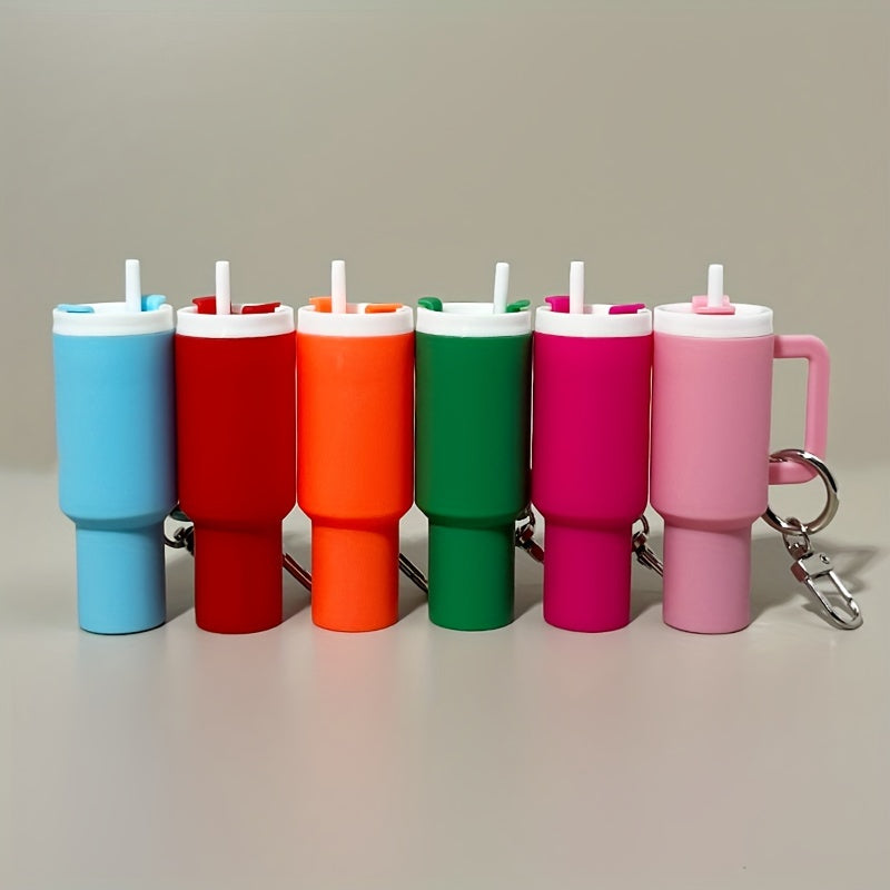 Mini Cup Keychain with Storage for Lipstick and Small Items, Cute Gift
