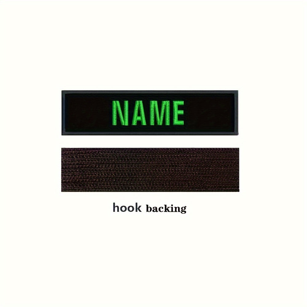 Personalized Name Patch for Bags Clothing and Hats Customizable Name Label