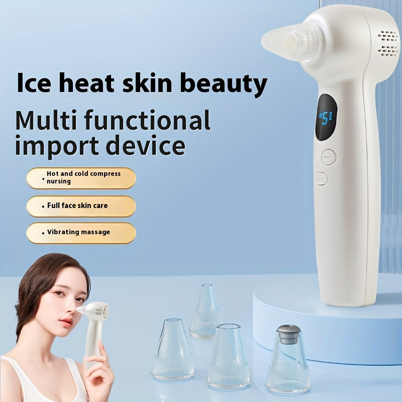 Blackhead Remover Facial Cleansing Device with Heat Cold Compress Vibration Massage for Women and Men