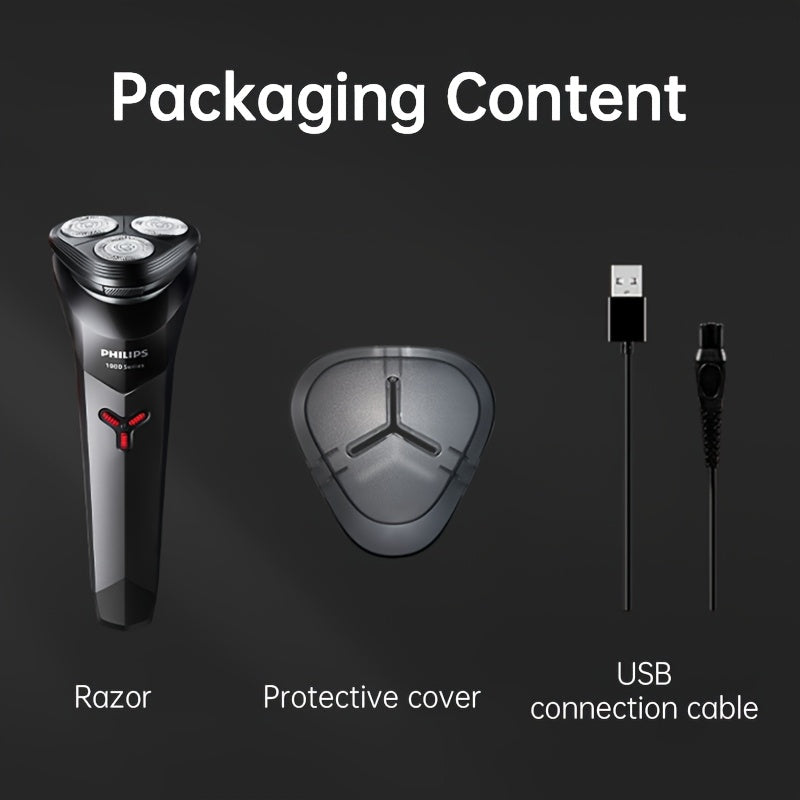 Electric Razor S1113 Waterproof PowerCut Blades ContourFlex Shaving Head Ergonomic Design USB Charging